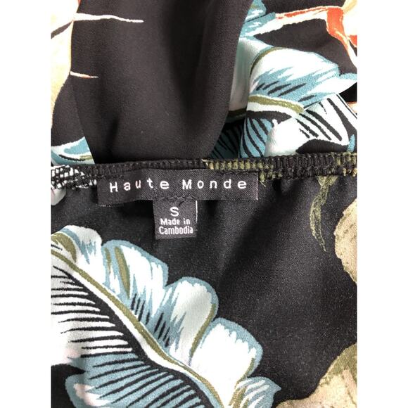 Haute Monde Summer Jumpsuit SM Sleeveless Blue Split Flare Leg Y2K Cottagecore - Picture 12 of 13